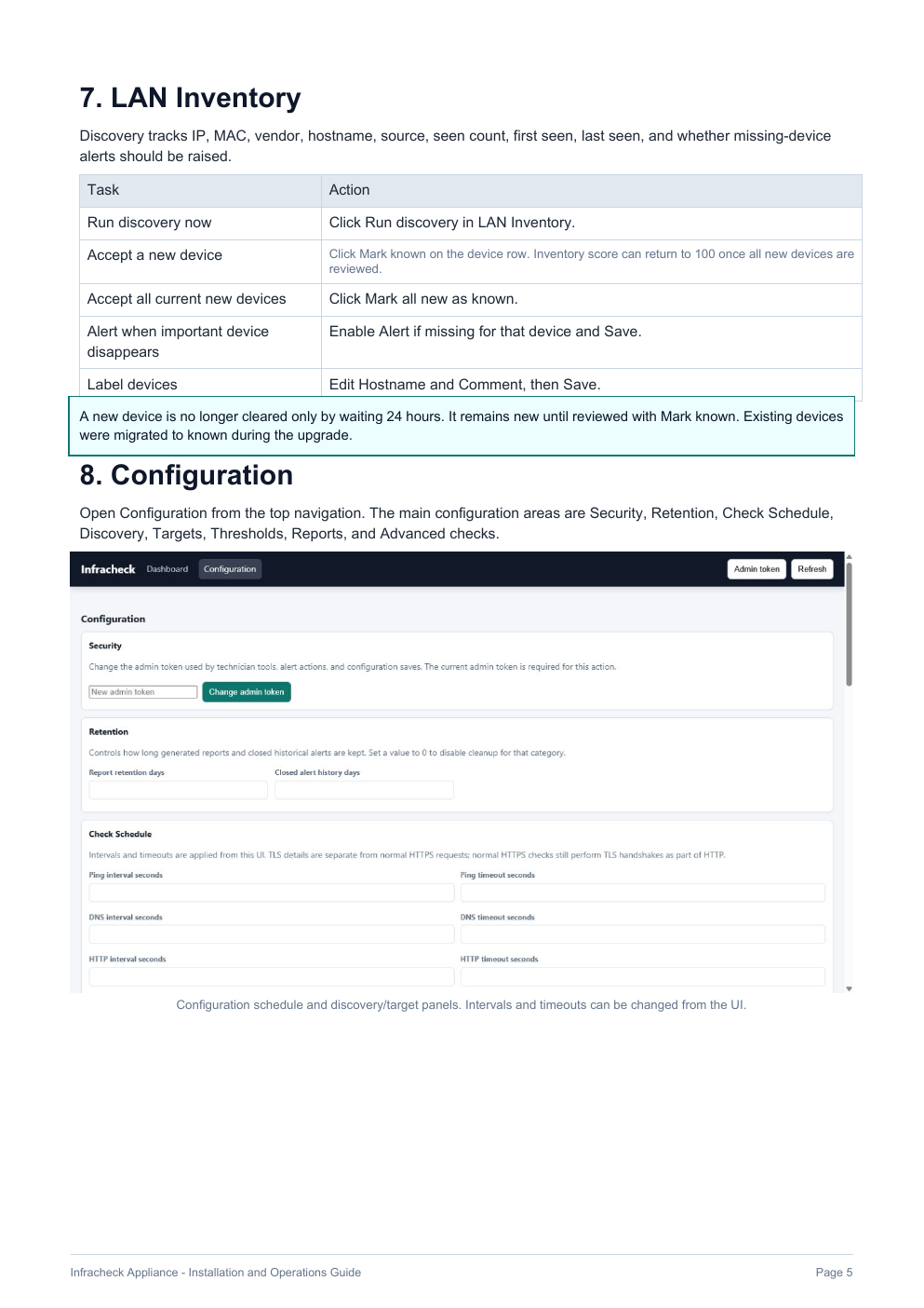 Report guide page